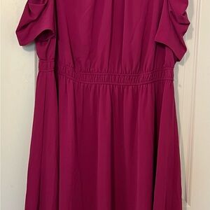 London Times Pink Midi Dress